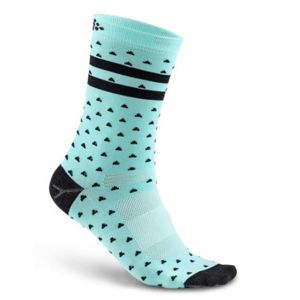 Ponožky CRAFT Pattern 1906061-619999 - svetlo zelená s potlačou 40-42